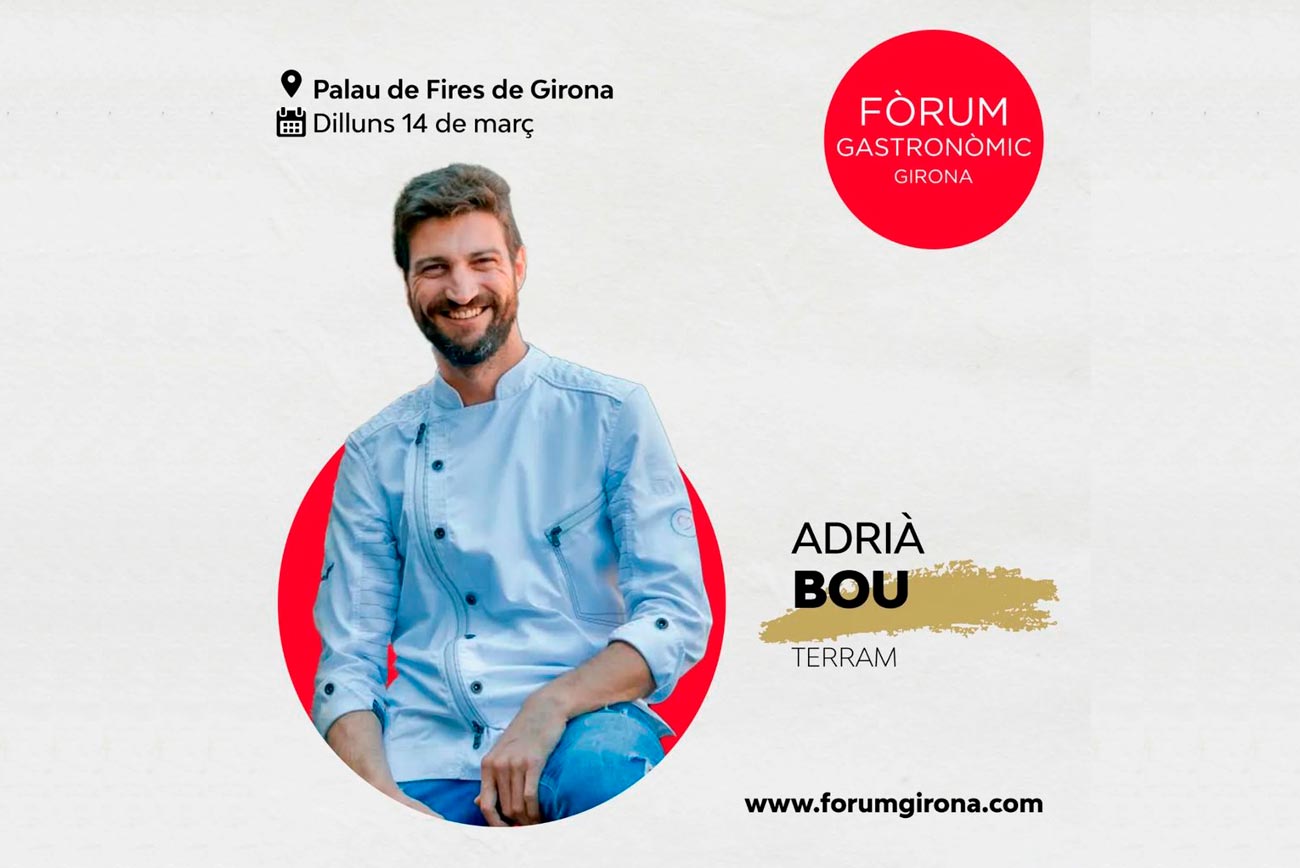 Adrià Bou ponent del Fòrum Gastronòmic 2022